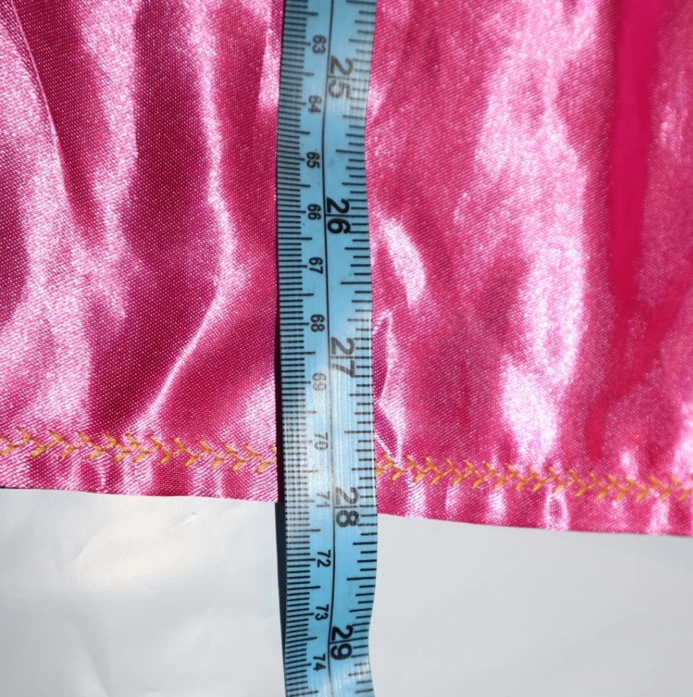 pink satin Halloween costume‎ cape with 